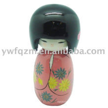 Vivid Wood Kokeshi Doll vendent des souvenirs chauds